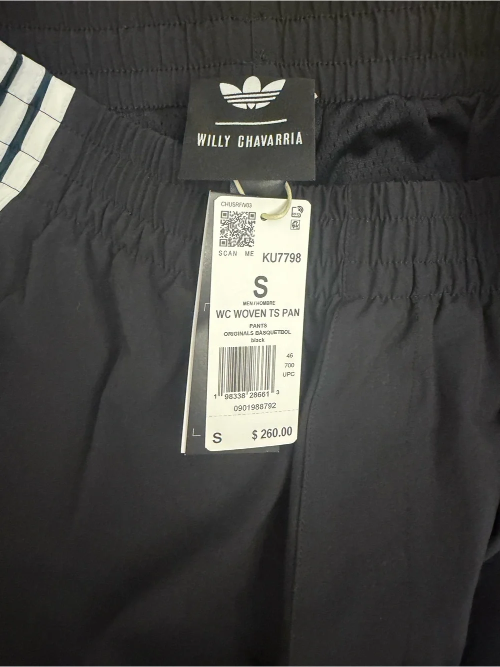 adidas Black Wide-Leg Chavarria CDM Track Pants